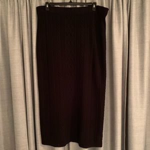 Ralph Lauren Wool/Cashmere Cable Knit Skirt